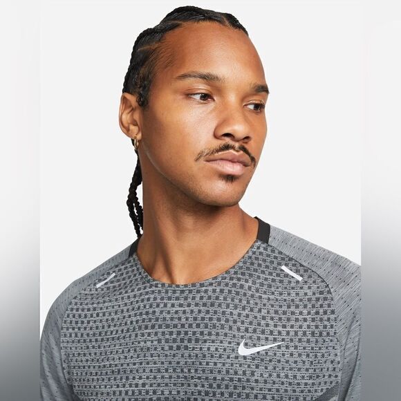 Nike Tech Running Shirt Dri-Fit Adv Slim Fit Techknit - Picture 3 of 10